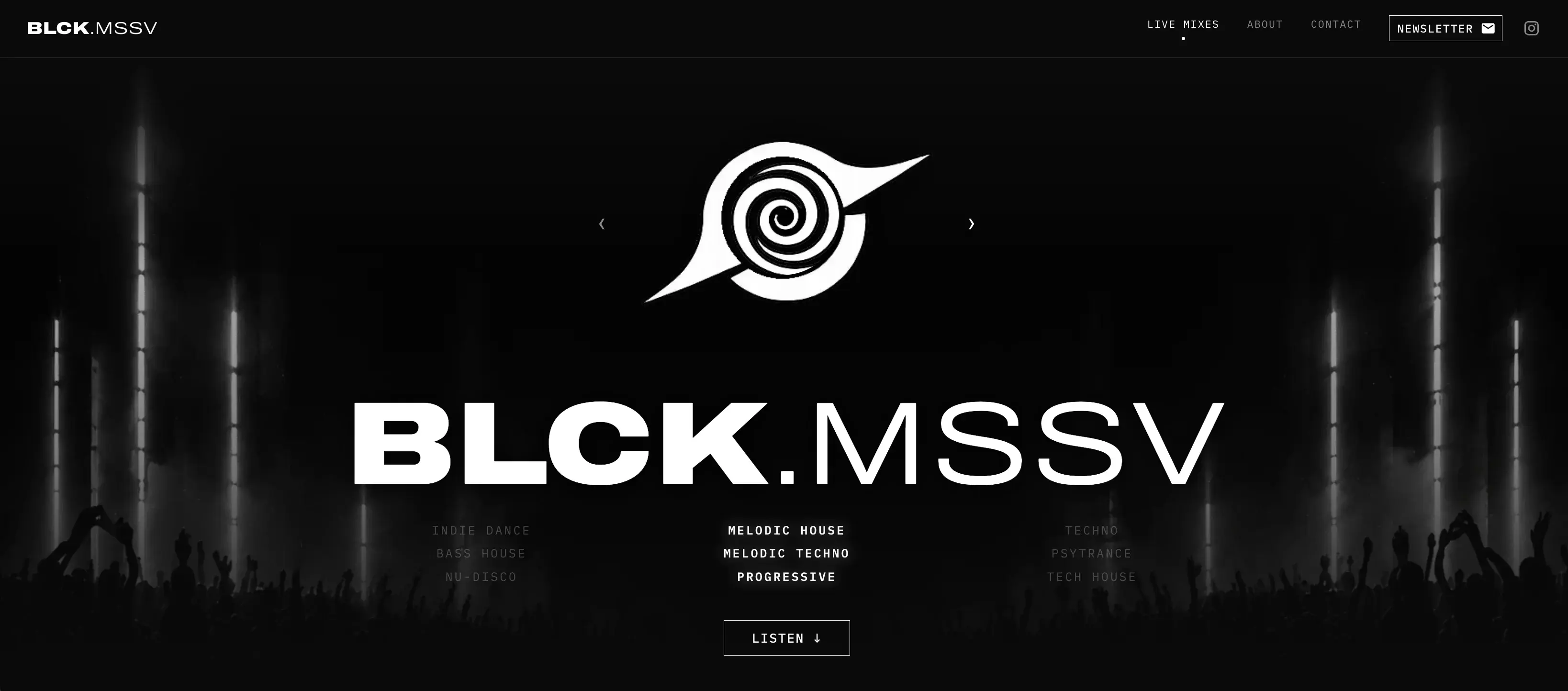 BLCK.MSSV website screenshot